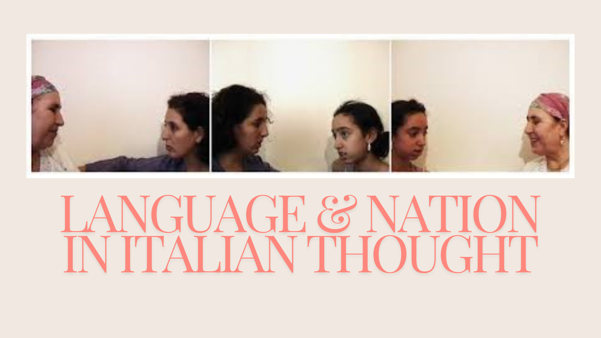 Language & Nation in Italian Thought