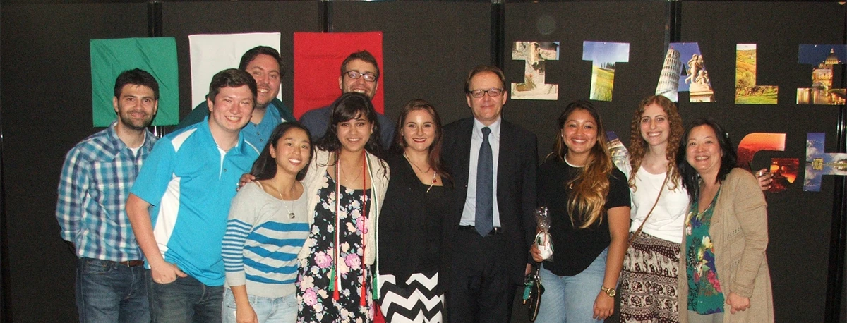 Professor and Students